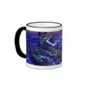 "Jazz In Blues" Musical Instruments Watercolor mugs