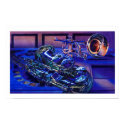 "Jazz In Blues" Musical Instruments Watercolor posters