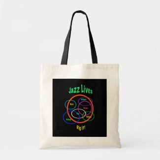 Jazz Lives Canvas Bags