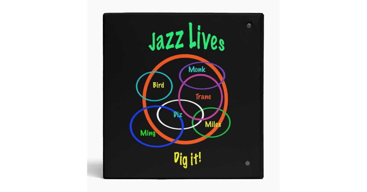 Jazz Lives Binder Zazzle