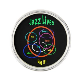 Jazz Lives Lapel Pin