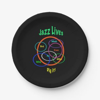 Jazz Lives Paper Plates