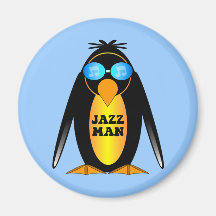 Jazz Man Fridge Magnet