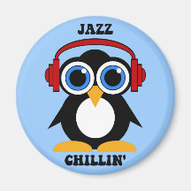 jazz music fridge magnet
