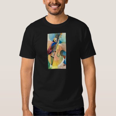 Jazz Music Painting &quot;Bassline&quot; Shirt