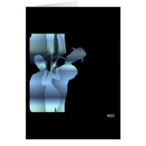 Jazz n°2 greeting card