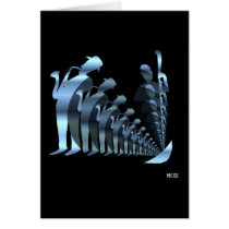 Jazz n°4 greeting card