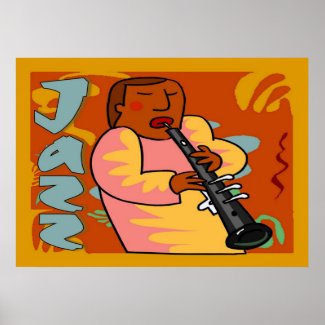 Jazz Oboe Player print