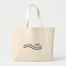 Jazz Piano Tote Bags