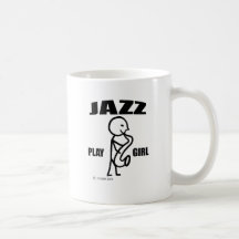 Jazz Play Girl Coffee Mugs
