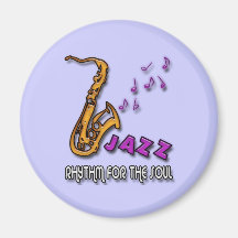 JAZZ - RHYTHM FOR THE SOUL REFRIGERATOR MAGNETS