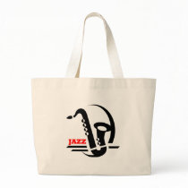 Jazz Sax Canvas Bag