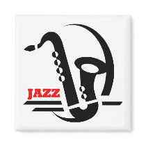 Jazz Sax magnets by jazzbluesboutique Jazz Sax magnets