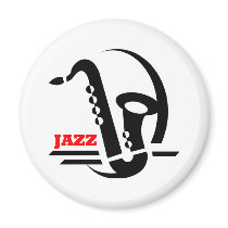 Jazz Sax magnets by jazzbluesboutique Jazz Sax magnets