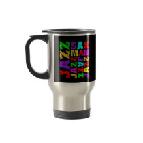 Jazz sax player mug