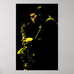 Jazz sax to performer poster