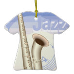jazz saxaphone design christmas ornament