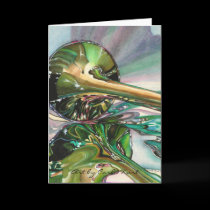 Jazz Shine Blank Note Card - Customized