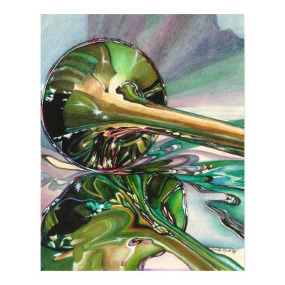 Jazz Shine Watercolor Print by CarlaKurtArt
