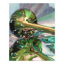 Jazz Shine Watercolor Print by CarlaKurtArt Jazz Shine Watercolor Print