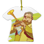 jazz soul performer christmas ornament