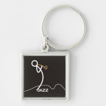 Jazz stickman keychains