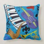 Jazz throw pillow from art pillows