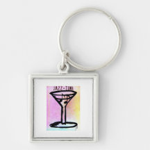 JAZZ=TINI print by jill Keychains
