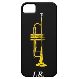 Jazz Trumpet add your Initials case-mate Iphone4 Iphone 5 Cover