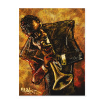 Jazz Works Postcard by E_A_Richburg Jazz Works Postcard