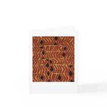 Jazzy african-inspired abstract pattern card