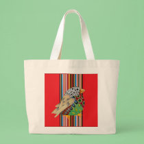 Jazzy Bird Tote (red) bags