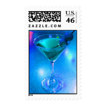 Jazzy Blue Martini  US Postage Stamp