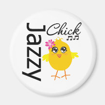 Jazzy Chick 1 Magnets