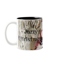 Jazzy Christmas Tea Dance mugs by byLuminaArt Jazzy Christmas Tea Dance mugs