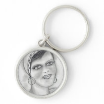 Jazzy Flapper Keychains