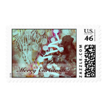 luminaart, byluminaart, christmas, new year, christmas postage, custom postage, modern, funky, chic, postage, new year's day, Stamp with custom graphic design