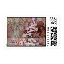 luminaart, byluminaart, christmas, new year, christmas postage, custom postage, modern, funky, chic, postage, new year's day, Stamp with custom graphic design