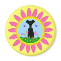 Jazzy in Spring magnets by totallypainted Jazzy in Spring magnets