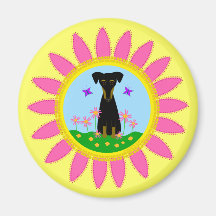 Jazzy in Spring Refrigerator Magnets