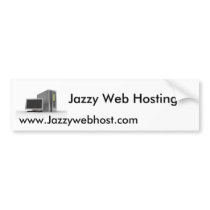 Jazzy Web Hosting Bumper Sticker