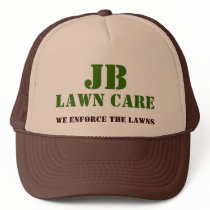 JB, LAWN CARE, We Enforce The Lawns hats by jblawncare JB, LAWN CARE, We Enforce The Lawns hats