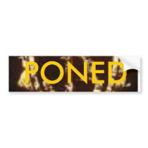 jb, PONED bumper stickers