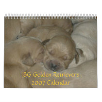JBG Golden Retrievers 2007 Calendar