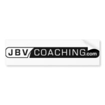 JBV Coaching black & white bumpersticker by jverheul JBV Coaching black & white bumpersticker