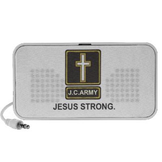 JC Army: Jesus Strong Laptop Speakers