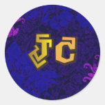 JC jesus christ hiphop by chrisitanstores Round Stickers
