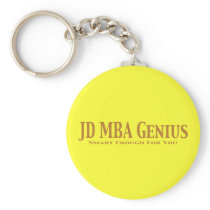 JD MBA Genius Gifts keychains