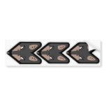 JDM Wolf Badge Bumper Sticker