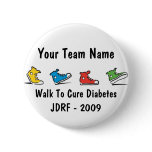 JDRF Walk team button 2009